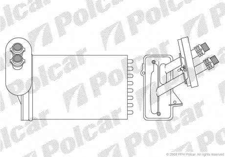 Радиатор обогрева Polcar 9541N81