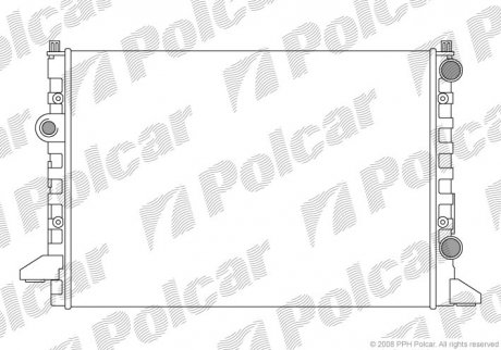 Радіатор охолодження Polcar 954708A4 (фото 1)