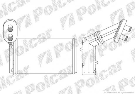 Радиатор обогрева Polcar 9550N81