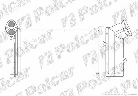 Радіатор обігріву Polcar 9550N83 (фото 1)