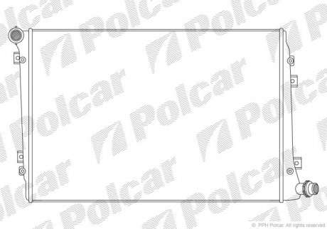 Радиатор двигателя Polcar 9555082