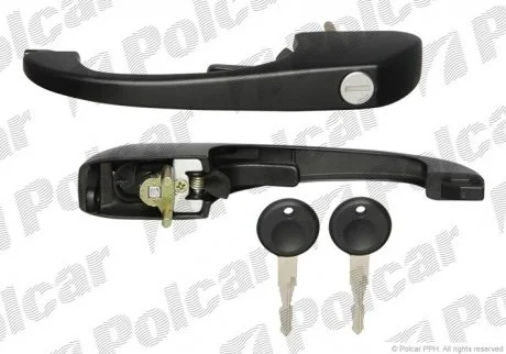 Ручка зовнішня | VW TRANSPORTER 79-92 Polcar 9565Z41