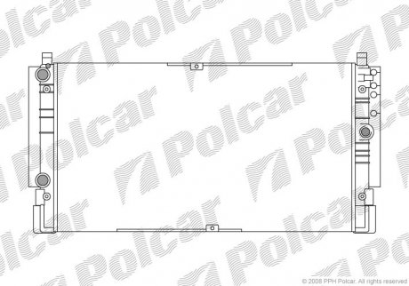 Радіатор охолодження Polcar 956608-1 (фото 1)