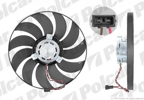 Фото вентилятор радіатора VW T4 2.5TDI 05.98-04.03 Polcar 956623U7 Вентилятор радіатора VW T4 2.5TDI 05.98-04.03 Polcar 956623U7