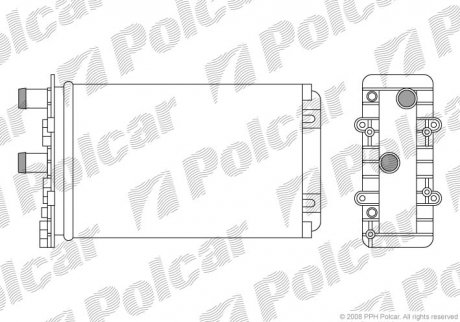 Радиатор обогрева Polcar 9566N84 (фото 1)