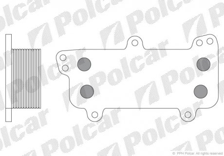 Радіатор масла Polcar 9568L81 (фото 1)