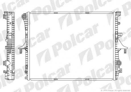 Радіатор охолодження Polcar 9580083