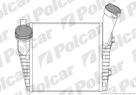 Радіатор повітря (інтеркулер) Polcar 9580J82X