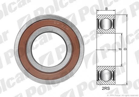 Підшипник компрессора кондиціонера Polcar CX355520