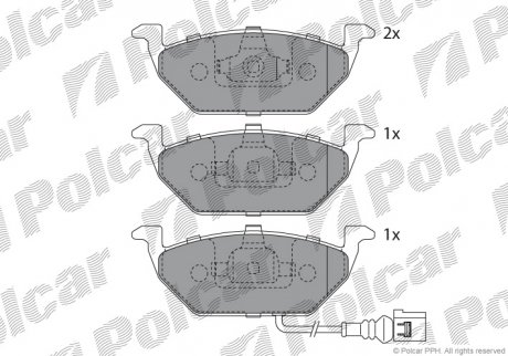 Гальмівні(тормозні) колодки Polcar S700010