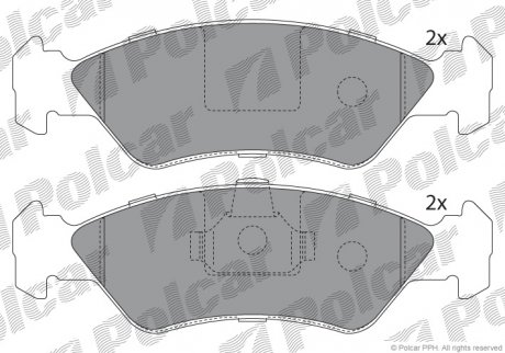 Тормозные колодки Polcar S700030