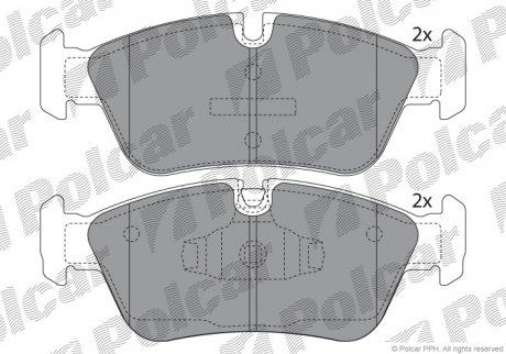 Тормозные колодки Polcar S700032