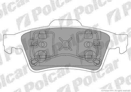 Тормозные колодки Polcar S702025