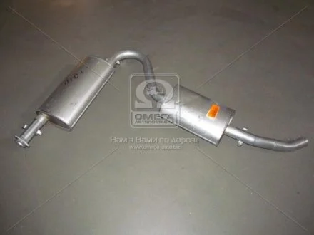 Глушитель с резонатором (средняя + задняя часть) алюминизированная сталь Citroen Jumper/Fiat Ducato/ Peugeot Boxer 1.9D, 2.5 TD, 2.8HDI (94-) POLMOSTROW 07.155