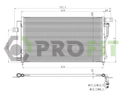 Конденсер кондиціонера PROFIT 1301C1