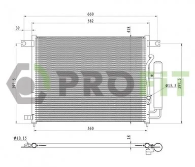 Конденсер кондиционера PROFIT 1703C1