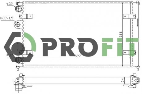 Радиатор охлаждения PROFIT 17400016