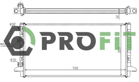 Радиатор охлаждения PROFIT 17400017