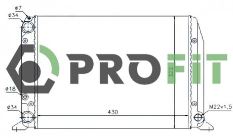Радіатор охолоджування PROFIT 17400022