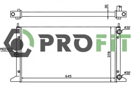 Радіатор охолоджування PROFIT 17400023