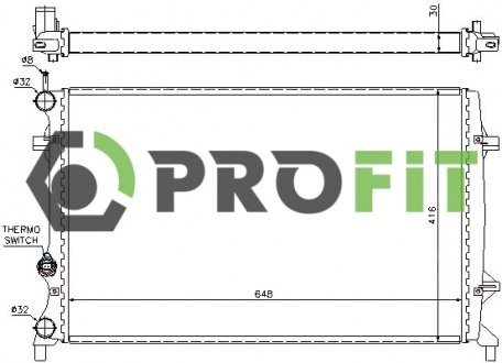Радіатор охолоджування PROFIT 17400024