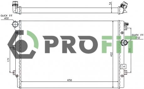 Радиатор охлаждения PROFIT 17400036