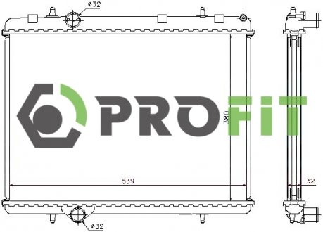 Радиатор охлаждения PROFIT 17400089