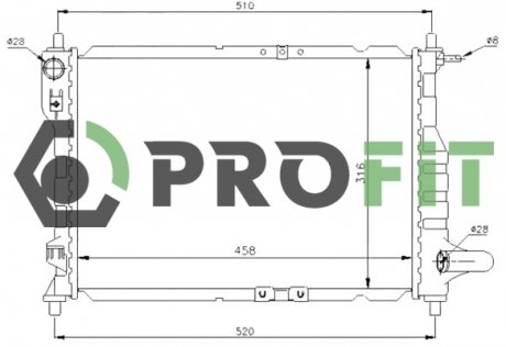 Радіатор охолоджування PROFIT 17400102