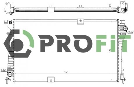 Радіатор охолоджування PROFIT 17400171