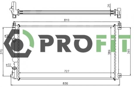 Радиатор охлаждения PROFIT 17400172