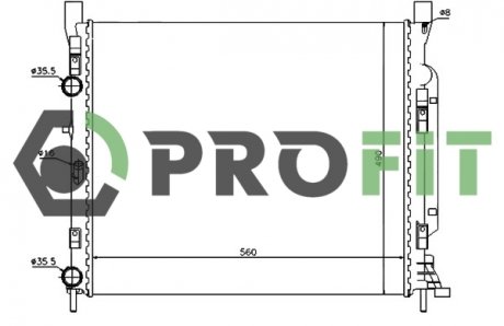 Радиатор охлаждения PROFIT 17400182