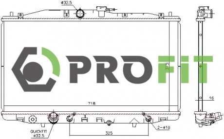 Радіатор охолоджування PROFIT 17400213
