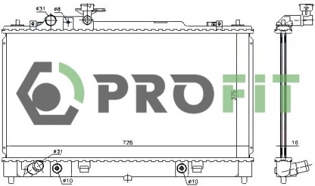 Радіатор охолоджування PROFIT 17400225