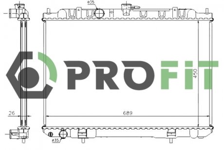 Радиатор охлаждения PROFIT 17400251