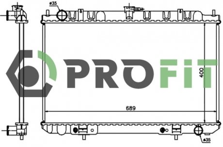 Радіатор охолоджування PROFIT 17400257