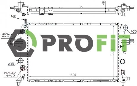 Радиатор охлаждения PROFIT 17400259