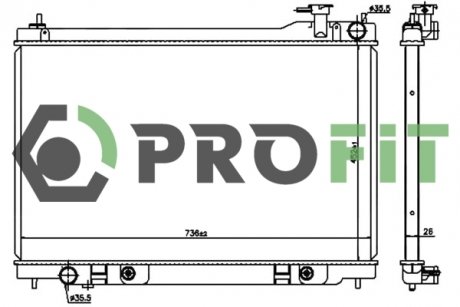 Радиатор охлаждения PROFIT 17400260