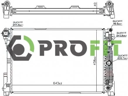 Радіатор охолоджування PROFIT 17400320