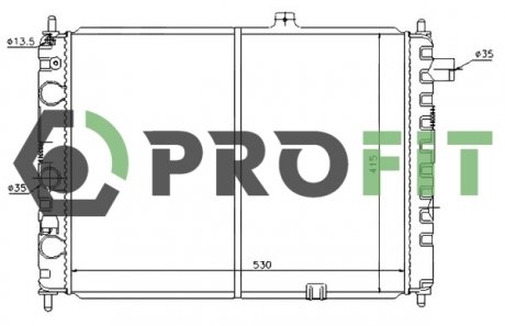 Радіатор охолоджування PROFIT 17400373
