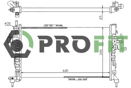 Радиатор охлаждения PROFIT 17400378