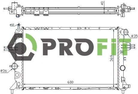 Радиатор охлаждения PROFIT 17400390