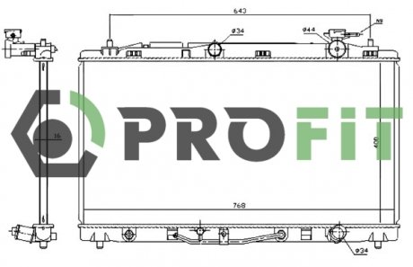 Радіатор охолоджування PROFIT 17400402