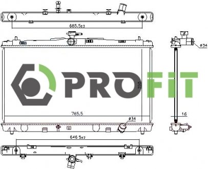 Радиатор охлаждения PROFIT 17400412