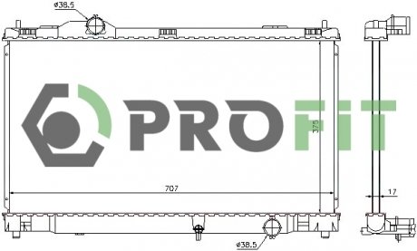 Радиатор охлаждения PROFIT 17400421