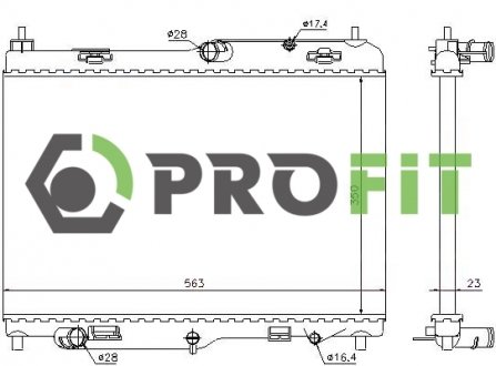 Радиатор охлаждения PROFIT 17400434