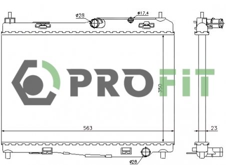Радиатор охлаждения PROFIT 17400438