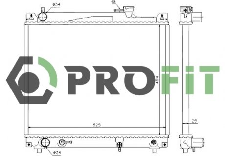 Радіатор охолоджування PROFIT 17400700