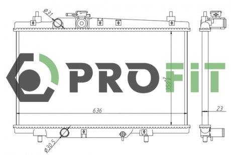 Радіатор охолоджування PROFIT 17400821