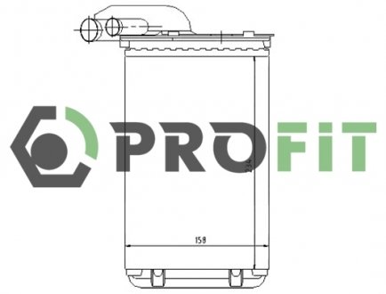 Радіатор пічки PROFIT 17600083