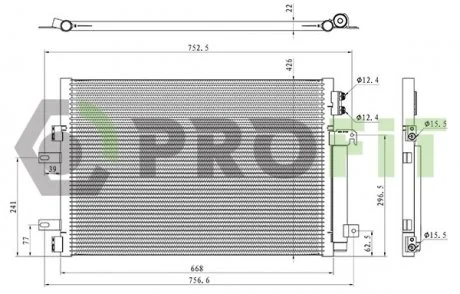 Конденсер кондиціонера PROFIT 1770-0563